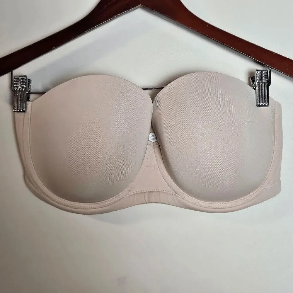 Wacoal Red Carpet Full Busted Strapless Underwire Bra 854119 Women's Tan Size 36